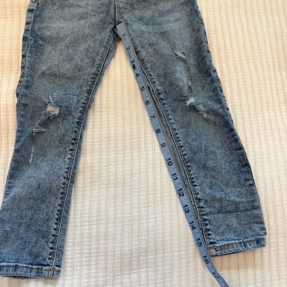 Zara Kids The Slim Denim Adjustable Waist Medium Wash Skinny Jeans Size 4-5 year - Picture 9 of 10